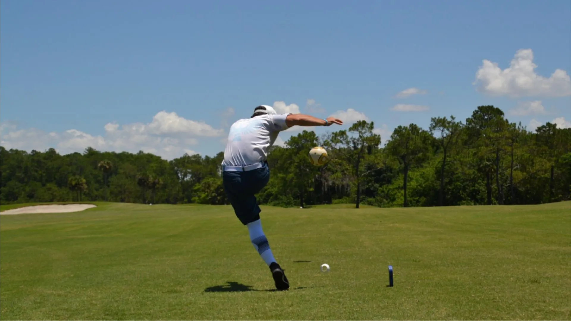 Foot Golfer Mid-Kick Foot Golfer Mid-Kick