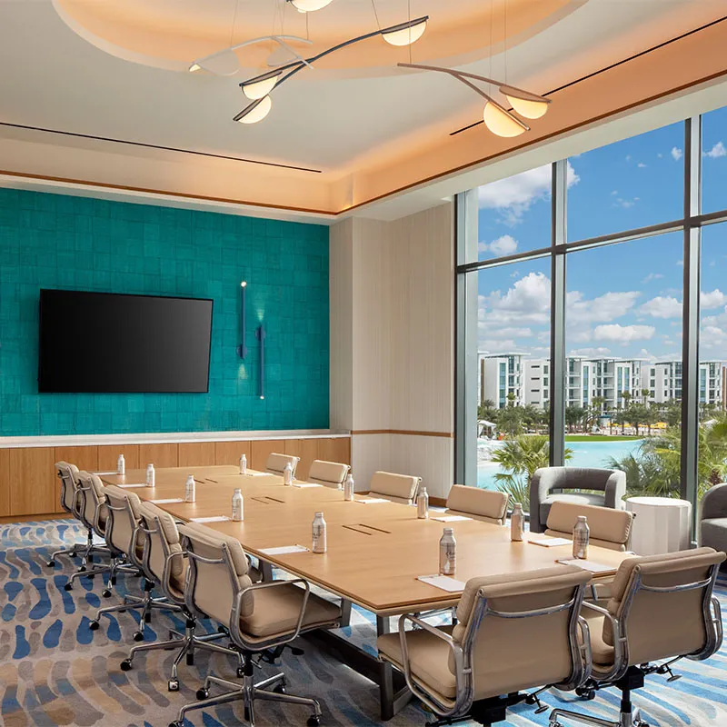 An image of the Lotus Ballroom in the Conrad Orlando at Evermore Orlando Resort.