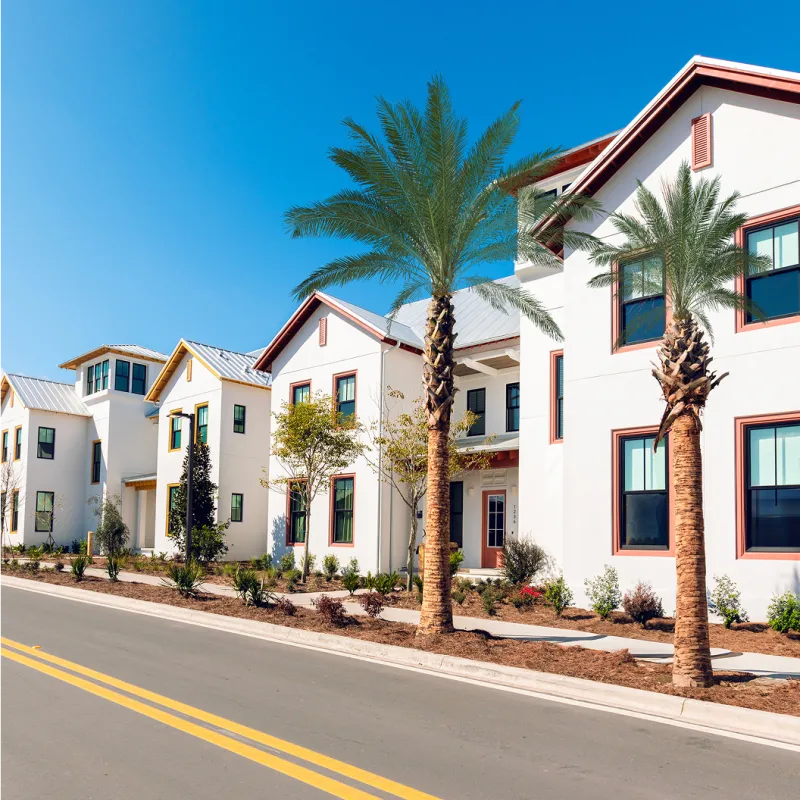 Image of the neighborhood of vacation homes at Evermore Orlando Resort.