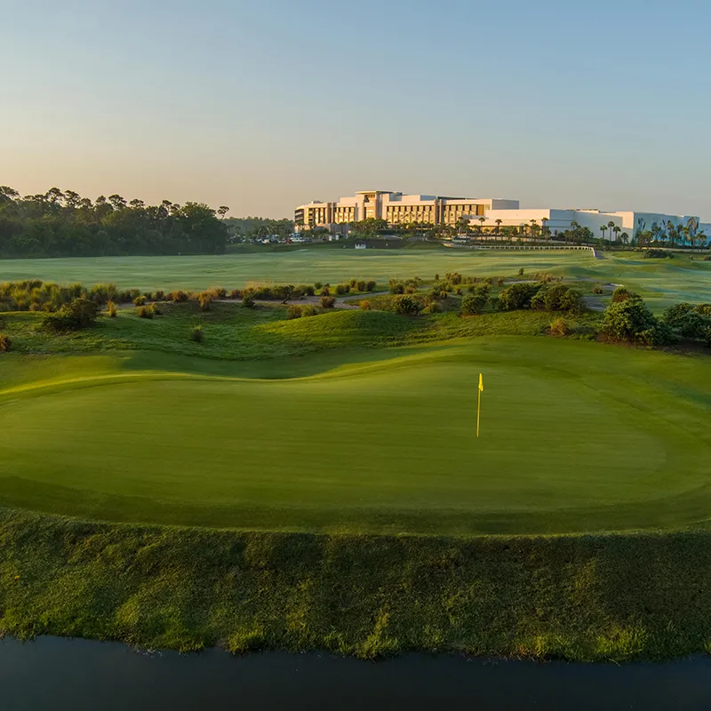 Aerial image of the Grand Cypress Golf Links Course at Evermore Orlando Resort.