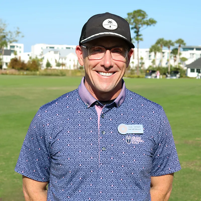 Image of Sean Stewart, PGA Head Professional, on the Grand Cypress Golf Cypress Course at Evermore Orlando Resort.