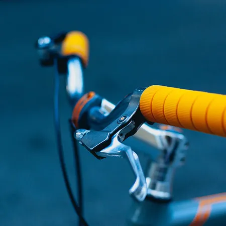 Close up image of H20 spin bicycle handles