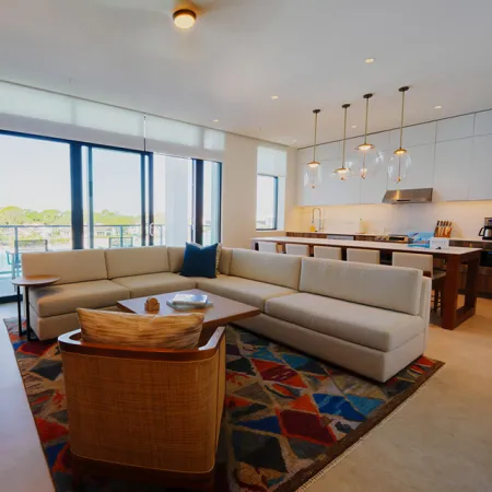 An image of the interior of the common area in a 4-bedroom Flat overlooking Evermore Bay at Evermore Orlando Resort