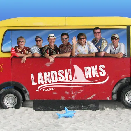 An image of the Landsharks Band, who will be performing in the Evermore Concert Series at Evermore Orlando Resort.