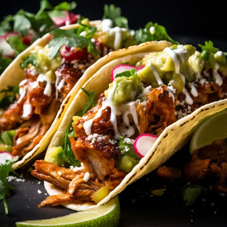 Image of hand-crafted tacos from the 'More Tacos food truck at Evermore Orlando Resort.